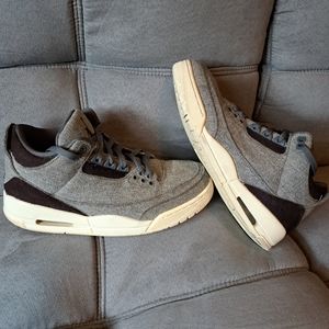 Nike Air jordan 3s wool customs.